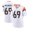 D.Broncos #69 Mike McGlinchey Player White Home Game Odoa Stitched Jerseys