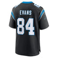 Odoa C.Panthers #84 Mitchell Evans Black Team Game Jersey