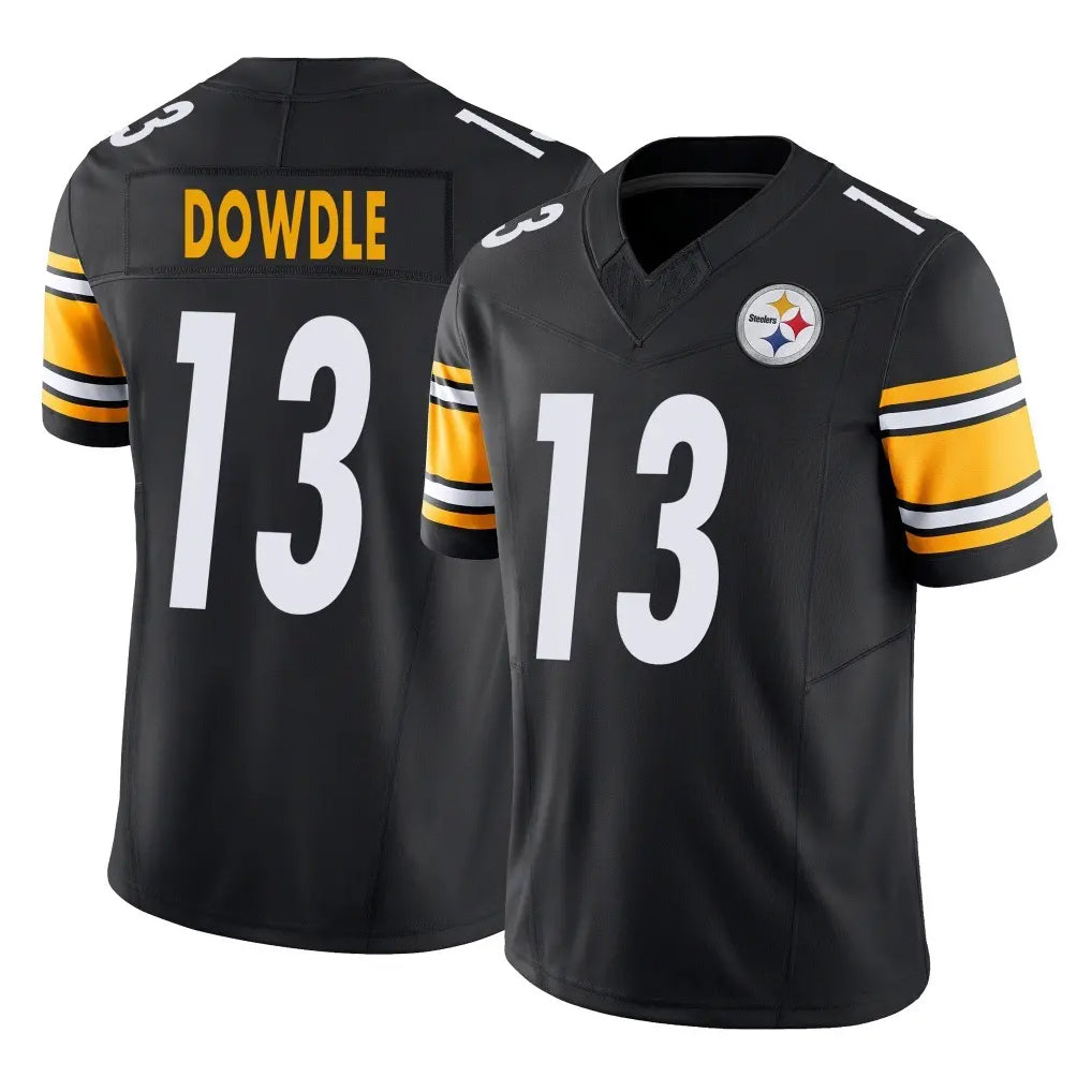 P.Steelers #13 Rico Dowdle Player Black Limited Vapor F.U.S.E. Home Game Odoa Stitched Jerseys