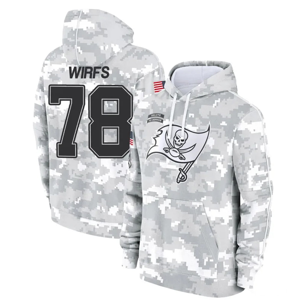 TB.Buccaneers #78 Tristan Wirfs Player Arctic Camo Limited Salute to Service Pullover Hoodies Game Odoa Stitched Jerseys