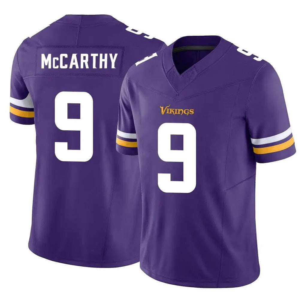 M.Vikings #9 J.J. McCarthy Player Purple Limited Vapor F.U.S.E. Home Game Odoa Stitched Jerseys