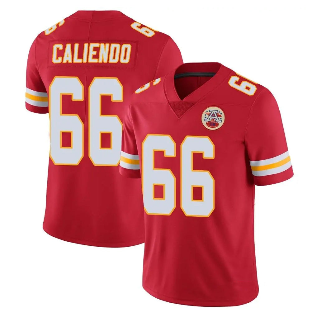 KC.Chiefs #66 Mike Caliendo Player Red Limited Vapor Untouchable Home Game Stitched Jerseys