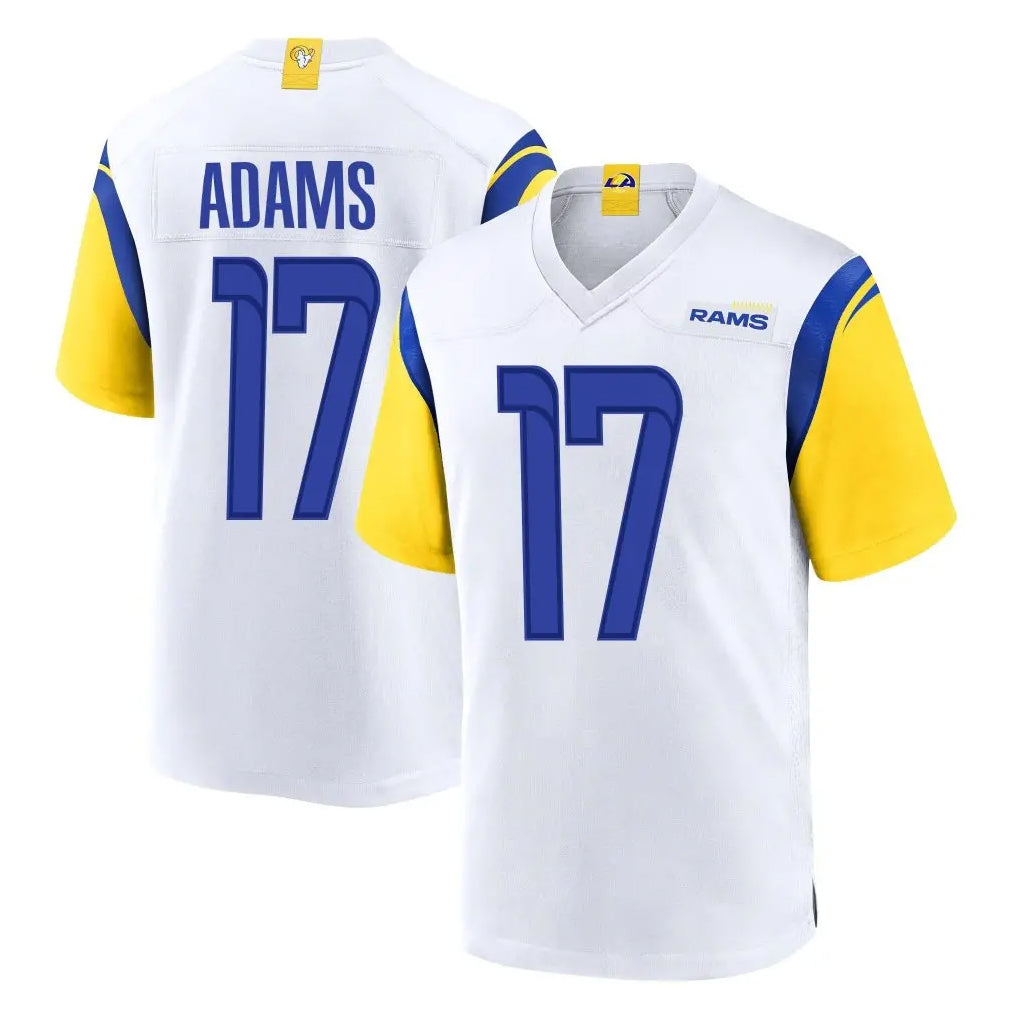 LA.Rams #17 Davante Adams Player White Home Game Odoa Stitched Jerseys