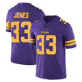 M.Vikings #33 Aaron Jones Sr. Player Purple Limited Color Rush Home Game Odoa Stitched Jerseys