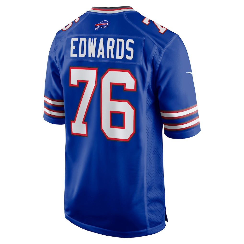 Odoa B.Bills #76 David Edwards Royal Team Game Jersey
