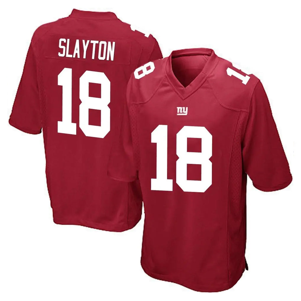 NY.Giants #18 Darius Slayton Player Red Home Game Odoa Stitched Jerseys