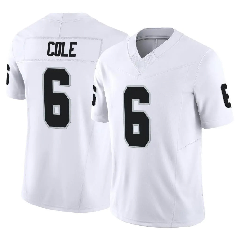 LV.Raiders #6 A.J. Cole Player White Limited Vapor F.U.S.E. Home Game Odoa Stitched Jerseys