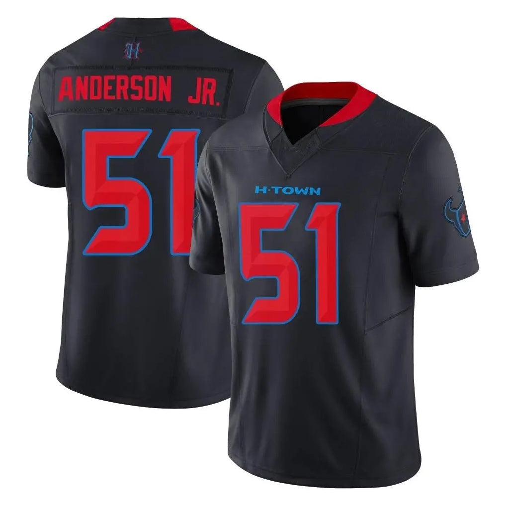 H.Texans #51 Will Anderson Jr. Player Navy Limited 2nd Alternate Vapor F.U.S.E. Home Game Odoa Stitched Jerseys
