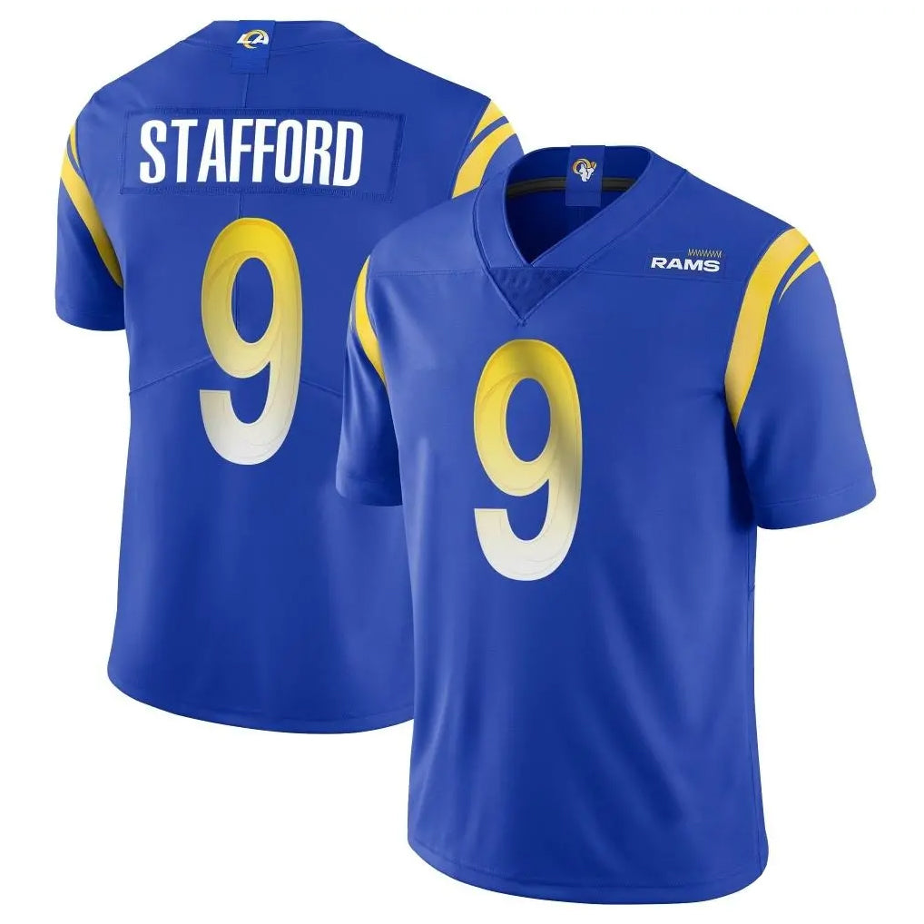 LA.Rams #9 Matthew Stafford Player Royal Limited Vapor Untouchable Home Game Odoa Stitched Jerseys