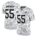M.Dolphins #55 Aaron Brewer Player Arctic Camo Salute To Service Limited Game Odoa Stitched Jerseys