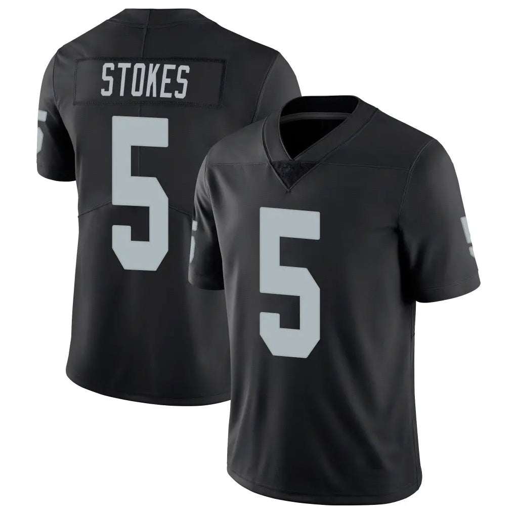 LV.Raiders #5 Eric Stokes Player Black Limited Vapor Untouchable Home Game Odoa Stitched Jerseys