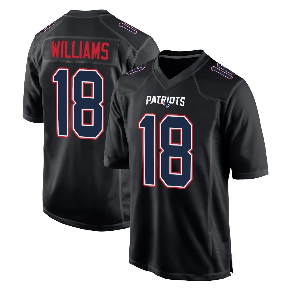 NE.Patriots #18 Kyle Williams Player Carbon Fashion Limited Home Game Odoa Stitched Jerseys
