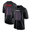 NE.Patriots #18 Kyle Williams Player Carbon Fashion Limited Home Game Odoa Stitched Jerseys