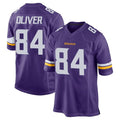 M.Vikings #84 Josh Oliver Player Purple Home Game Odoa Stitched Jerseys