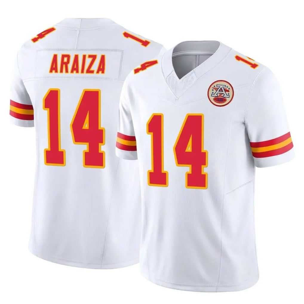 KC.Chiefs #14 Matt Araiza Player White Limited Vapor F.U.S.E. Home Game Odoa Stitched Jerseys