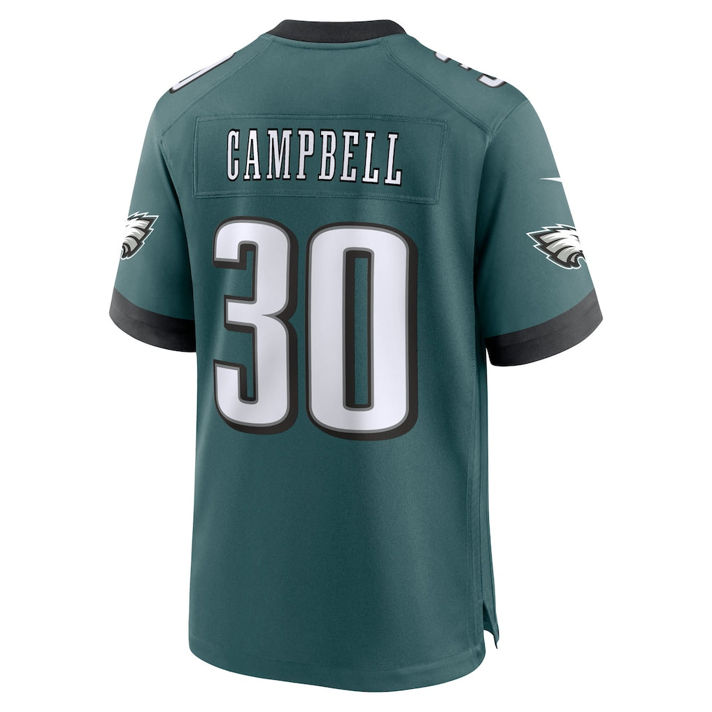 Odoa P.Eagles #30 Jihaad Campbell Green 2025 NFL Draft First Round Pick Game Jersey