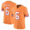 Odoa #6 Baker Mayfield Player TB.Buccaneers Orange Vapor F.U.S.E. Limited Stitched Jerseys