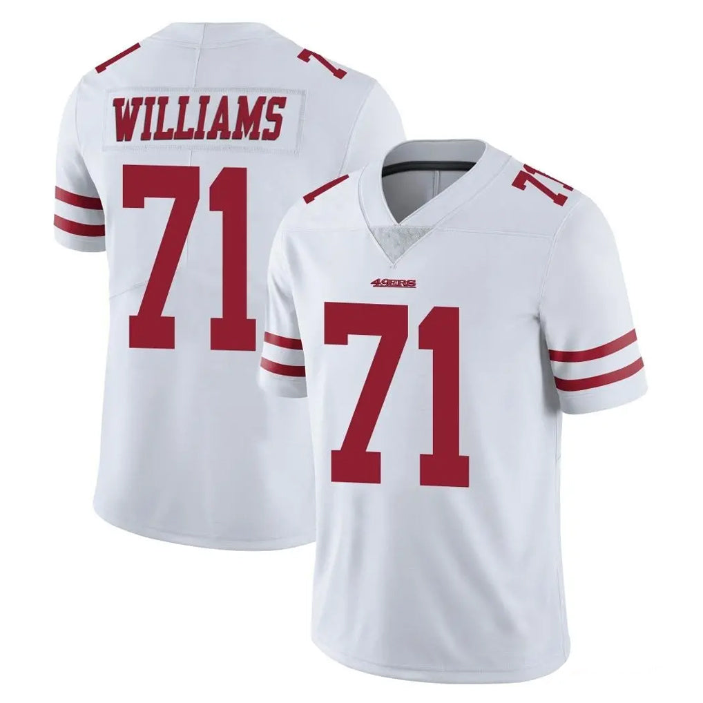 SF.49ers #71 Trent Williams Player White Limited Vapor Untouchable Home Game Odoa Stitched Jerseys