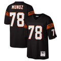 C.Bengals #78 Anthony Munoz Player Black Mitchell & Ness Legacy Replica Odoa Stitched Jerseys