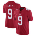 NY.Giants #9 Lsaiah Likely Player Red Limited Vapor Untouchable Home Game Odoa Stitched Jerseys
