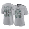 P.Eagles #35 Michael Carter II Player Gray Atmosphere Fashion Home Game Odoa Stitched Jerseys