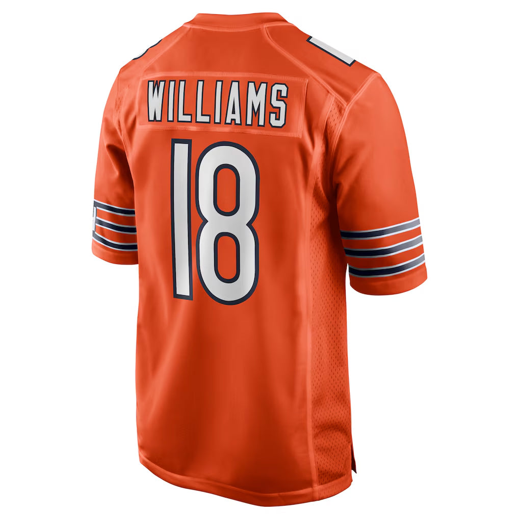 C.Bears #18 Caleb Williams Player Orange Home Game Odoa Stitched Jerseys