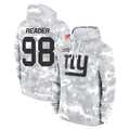 NY.Giants #98 DJ Reader Player Arctic Camo Salute to Service Pullover Hoodies Limited Game Odoa Stitched Jerseys