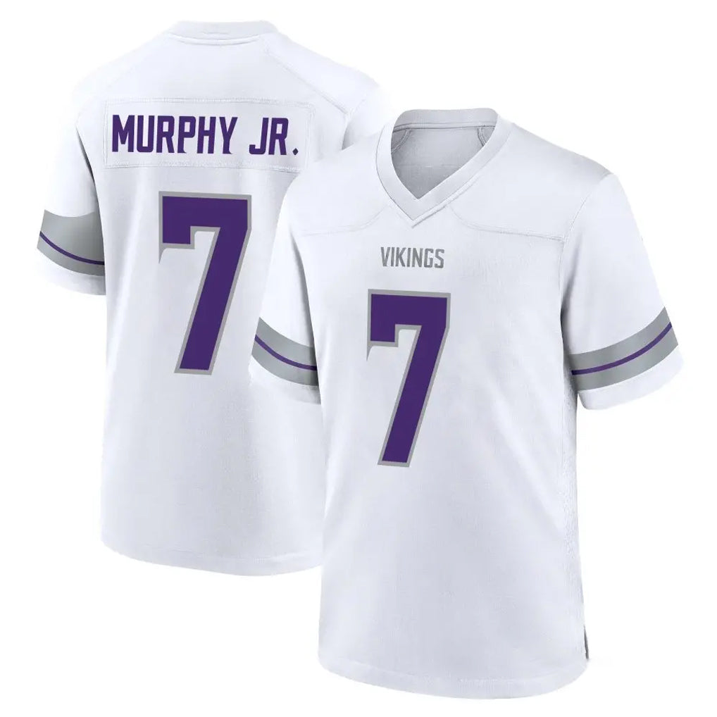 M.Vikings #7 Byron Murphy Jr. Player White Alternate Home Game Odoa Stitched Jerseys