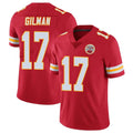 KC.Chiefs #17 Alohi Gilman Player Red Limited Vapor Untouchable Home Game Odoa Stitched Jerseys