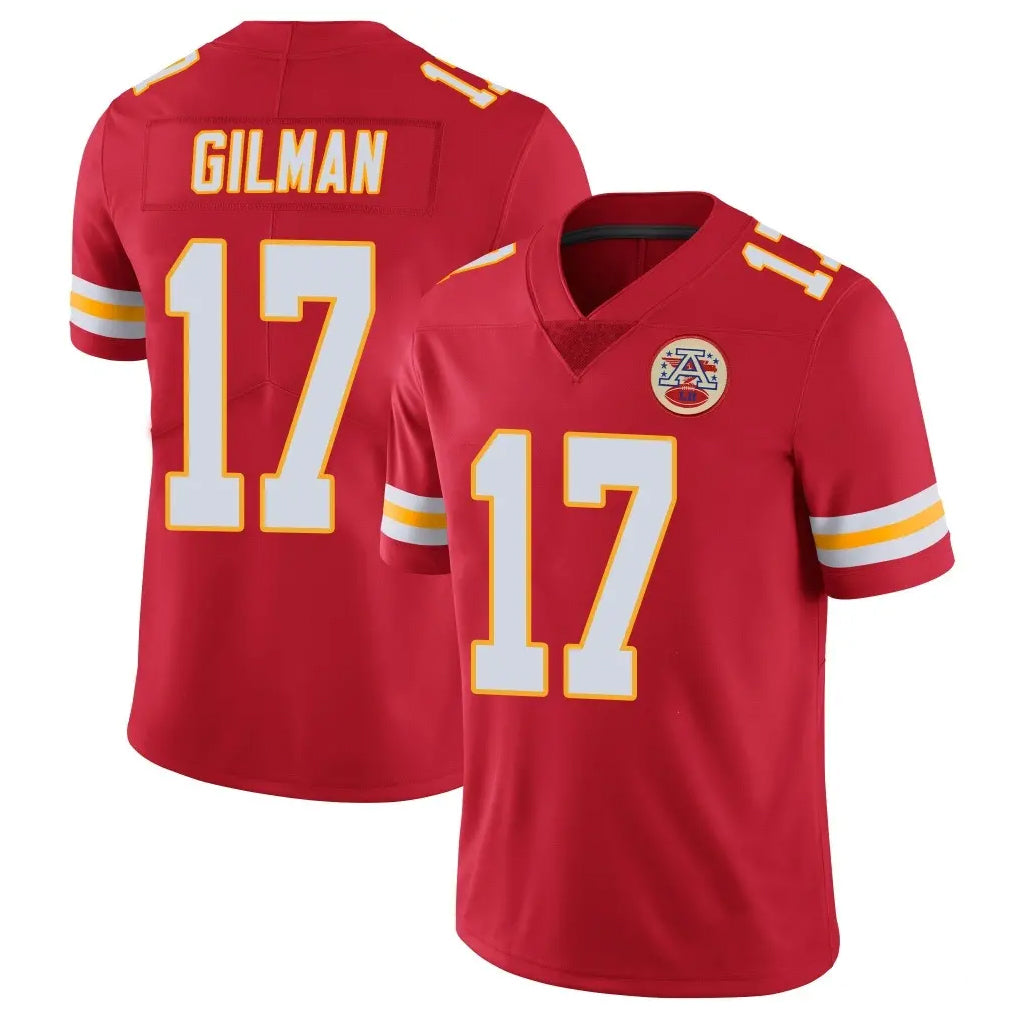 KC.Chiefs #17 Alohi Gilman Player Red Limited Vapor Untouchable Home Game Odoa Stitched Jerseys