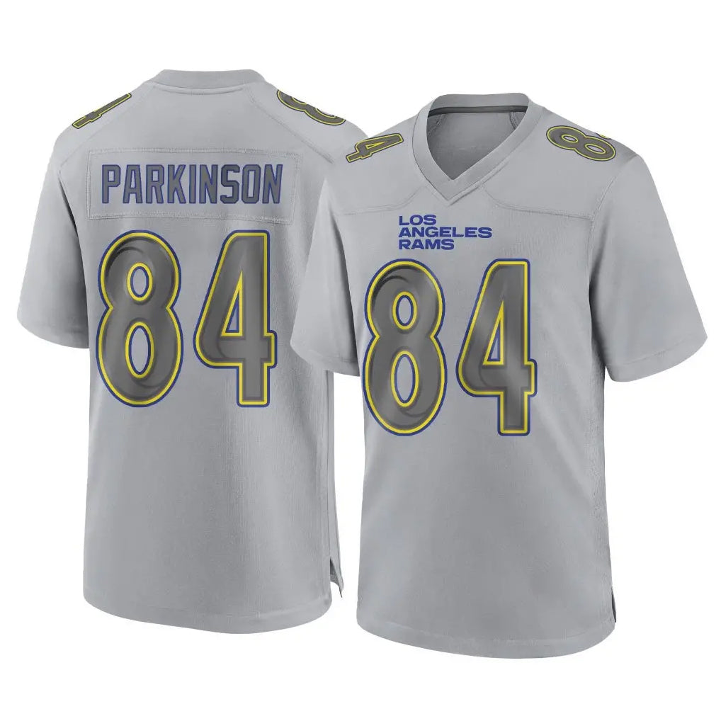 LA.Rams #84 Colby Parkinson Player Gray Atmosphere Fashion Home Game Odoa Stitched Jerseys