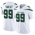 NY.Jets #99 T'Vondre Sweat Player White Limited Vapor F.U.S.E. Home Game Odoa Stitched Jerseys