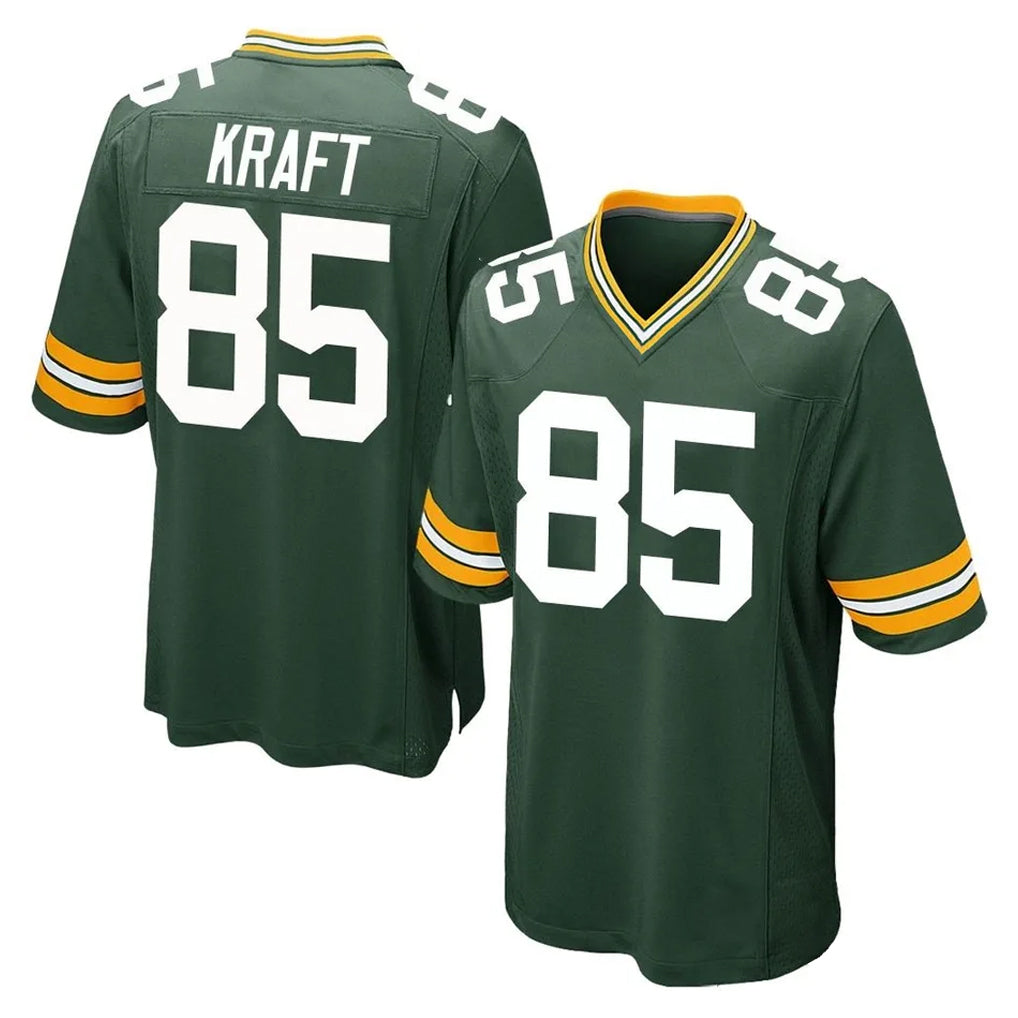 GB.Packers #85 Tucker Kraft Player Green Home Game Odoa Stitched Jerseys