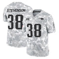 NE.Patriots #38 Rhamondre Stevenson Player Arctic Camo Salute To Service Limited Game Odoa Stitched Jerseys