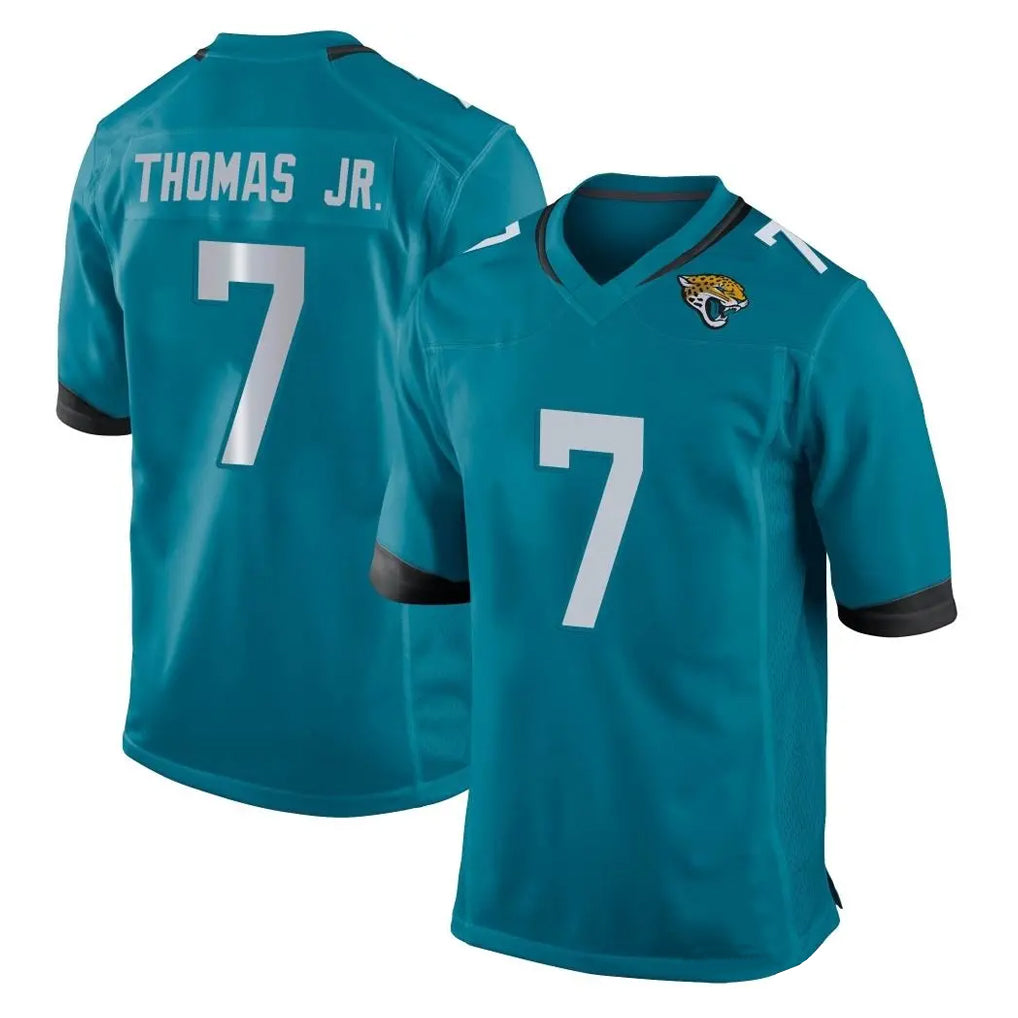 J.Jaguars #7 Brian Thomas Jr. Player Teal Home Game Odoa Stitched Jerseys