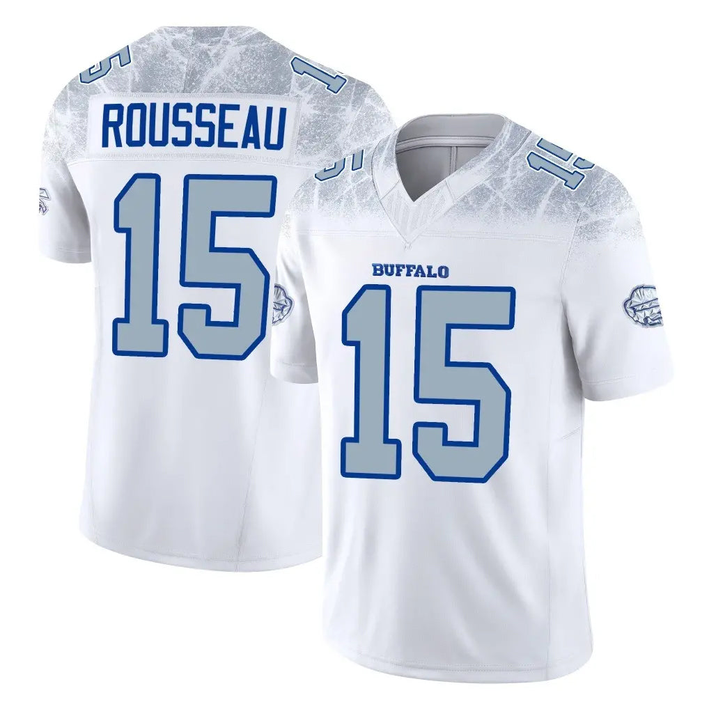 B.Bills #15 Greg Rousseau Player White Rivalries Collection Limited Game Odoa Stitched Jerseys