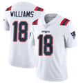 NE.Patriots #18 Kyle Williams Player White Vapor Untouchable Home Game Odoa Stitched Jerseys