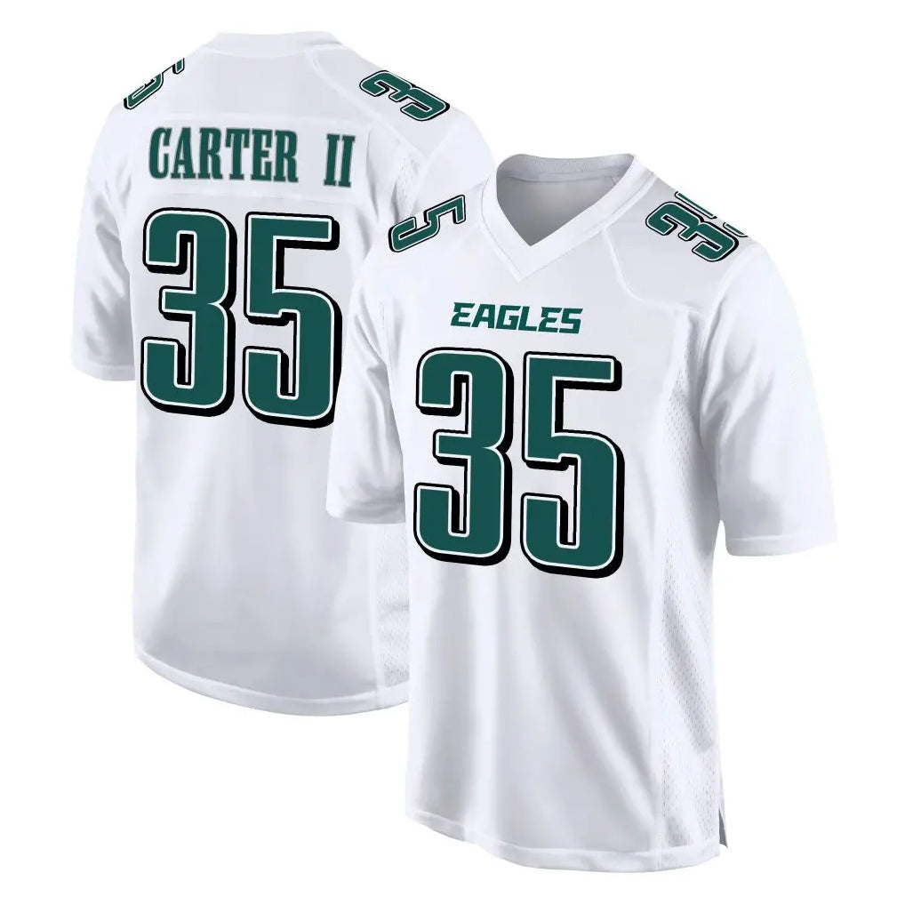 P.Eagles #35 Michael Carter II Player White Tundra Fashion Home Game Odoa Stitched Jerseys