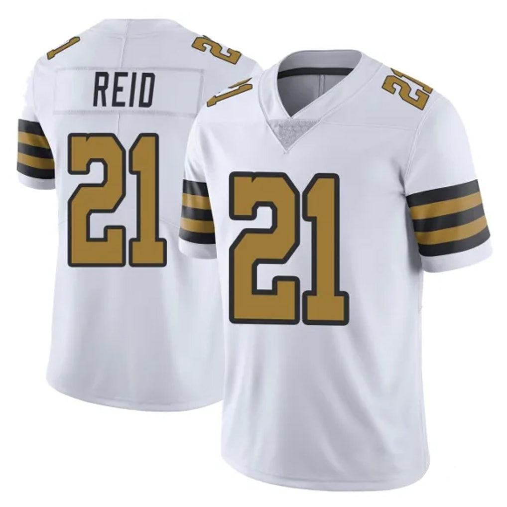 NO.Saints #21 Justin Reid Player White Limited Color Rush Home Game Odoa Stitched Jerseys