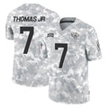 J.Jaguars #7 Brian Thomas Jr. Player Arctic Camo Salute To Service Limited Game Odoa Stitched Jerseys