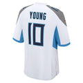 Odoa T.Titans #10 Vince Young White Retired Player Game Jersey