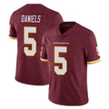 W.Commanders #5 Jayden Daniels Player Burgundy Limited Team Color Vapor Untouchable Home Game Odoa Stitched Jerseys