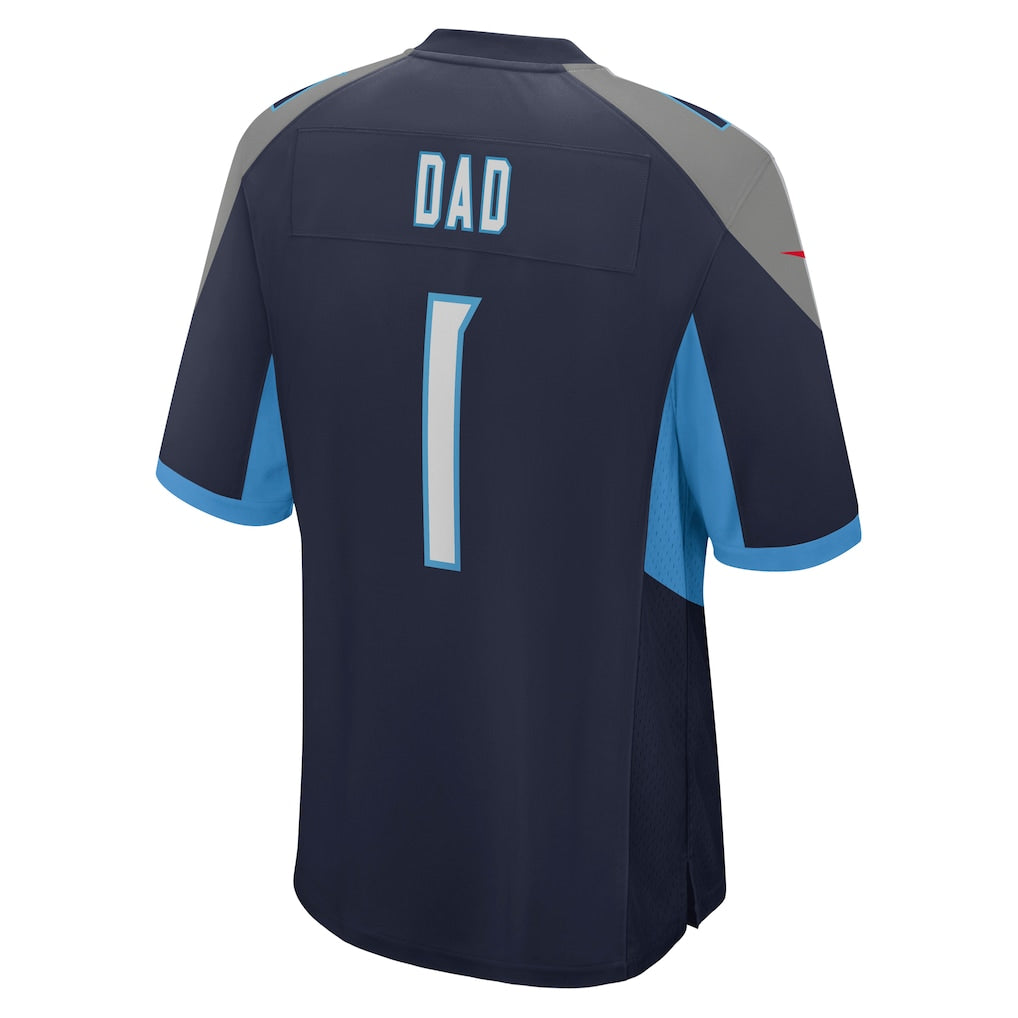 Odoa T.Titans #1 Dad Navy Game Jersey