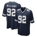 D.Cowboys #92 Quinnen Williams Player Navy Home Game Odoa Stitched Jerseys