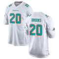 M.Dolphins #20 Jordyn Brooks Player White Limited Home Game Odoa Stitched Jerseys