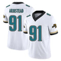 J.Jaguars #91 Arik Armstead Player White Prowler Throwback Vapor F.U.S.E. Limited Home Game Odoa Stitched Jerseys
