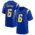 LA.Chargers #6 Denzel Perryman Player Royal Home Game Odoa Stitched Jerseys