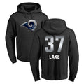 LA.Rams #37 Quentin Lake Player Black Pullover Hoodie Limited Game Odoa Stitched Jerseys
