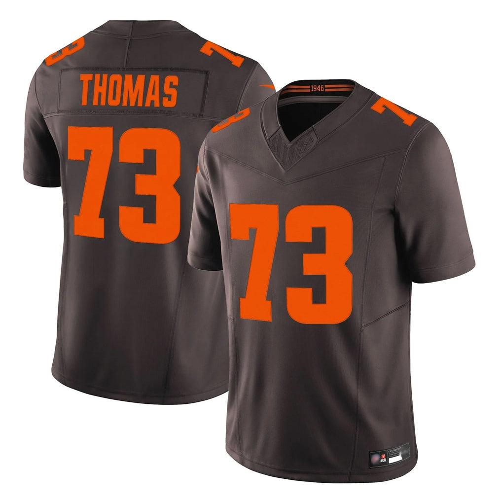 C.Browns #73 Joe Thomas Player Brown Limited Vapor F.U.S.E. Alternate Game Odoa Stitched Jerseys
