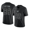 TB.Buccaneers #88 Cade Otton Player Black Reflective Limited Home Game Odoa Stitched Jerseys